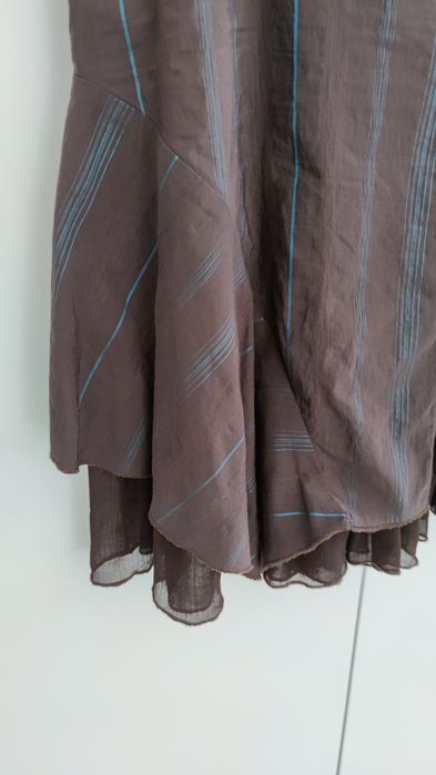 Ефектна кафява пола, размер S