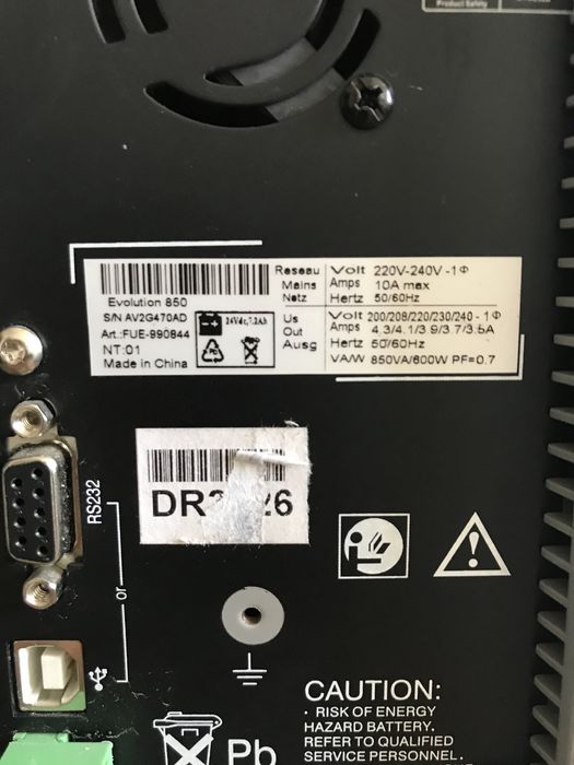 UPS  Eaton Evolution 850