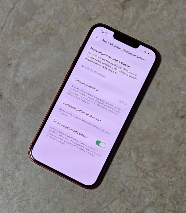 iPhone 13 100% baterie red product