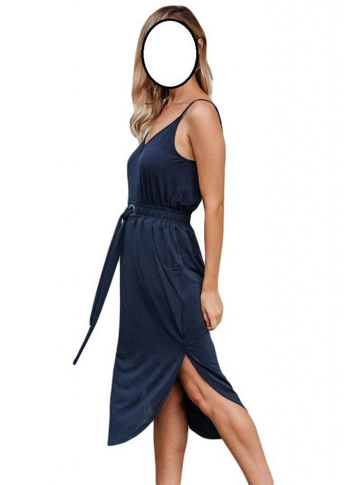 rochie albastra bleumarin