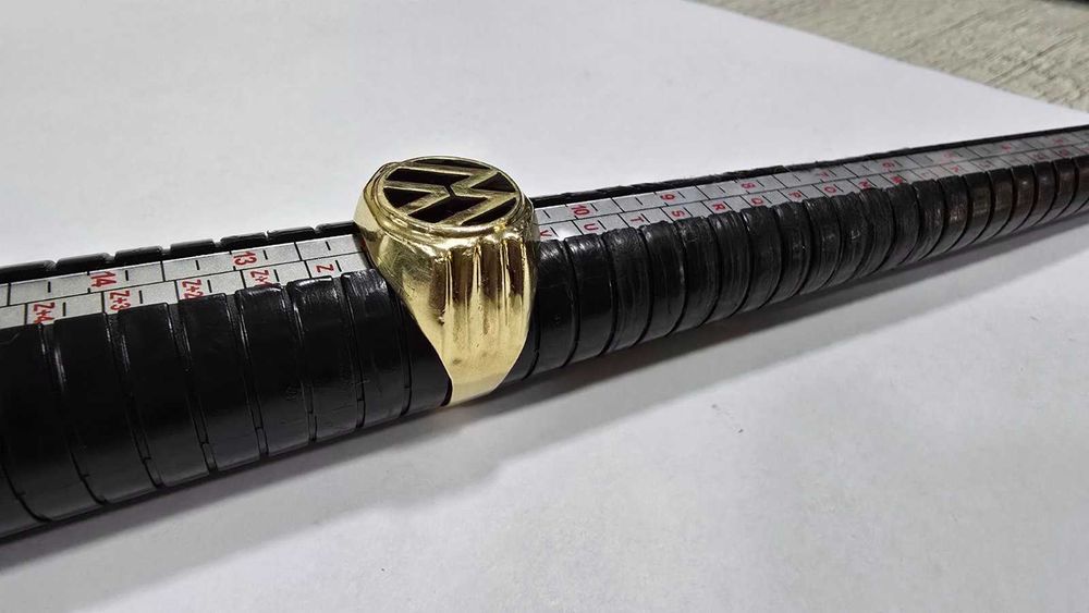 Златен мъжки пръстен 14 карата Volkswagen