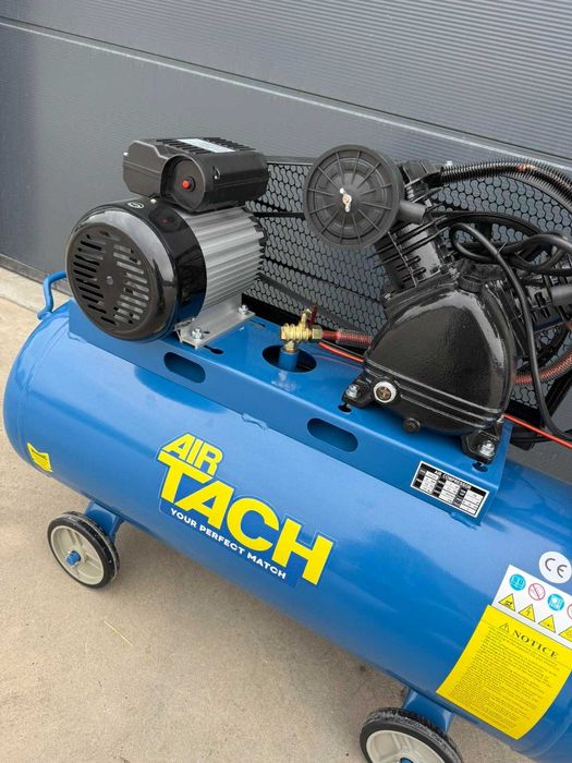 Компресор за въздух 100L3НР 2.2 кв 8 бара - 360 л/м + сет за боядиване