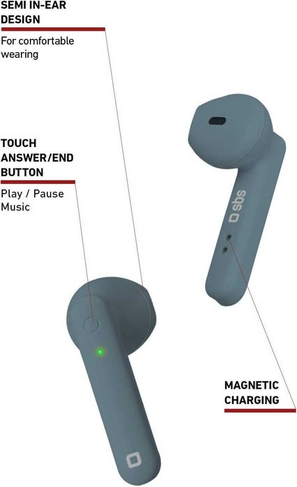 SBS безжични Bluetooth слушалки
