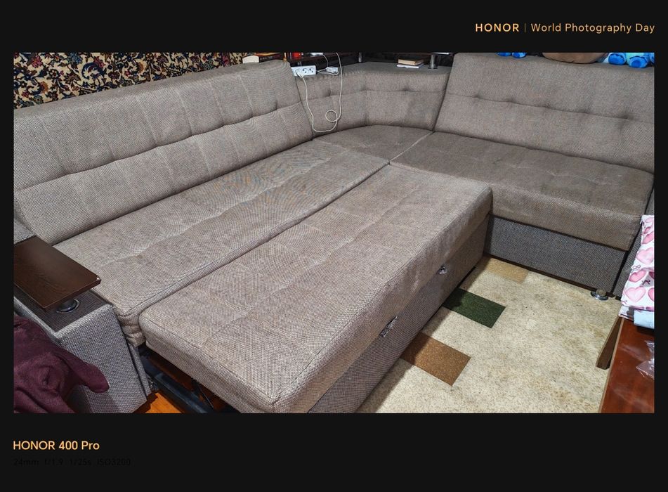 Мягкий диван уголок