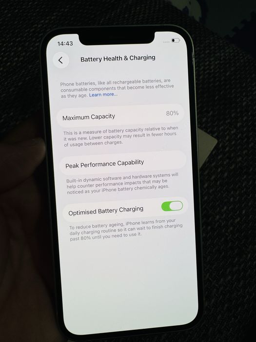 iPhone 12 Green – 64 GB – Full original, la cutie