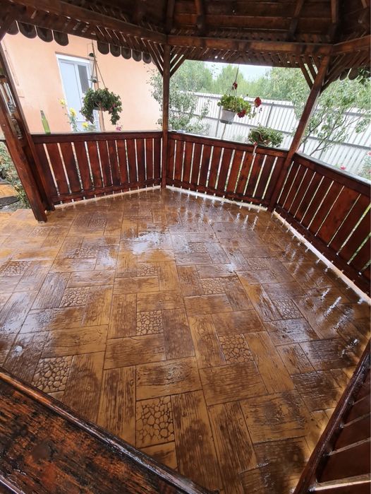 Beton amprentat, elicopterizat si maturat