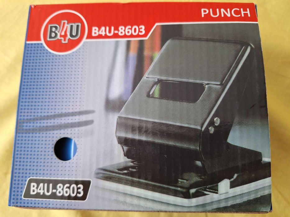 Perforator din metal B4U - DL 8603 corp metallic, maxim 60 coli