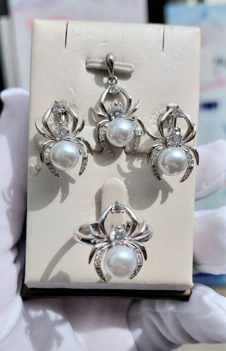 Комплекты Серебро 925. Жемчуг.