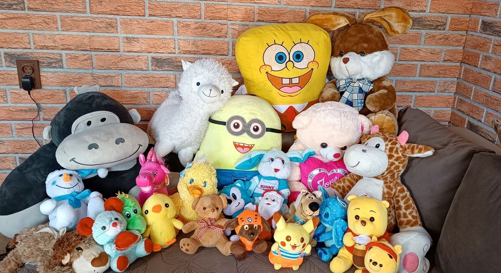 Огромен лот плюшени играчки