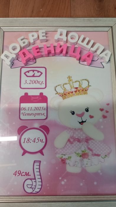 Визитка за бебе .