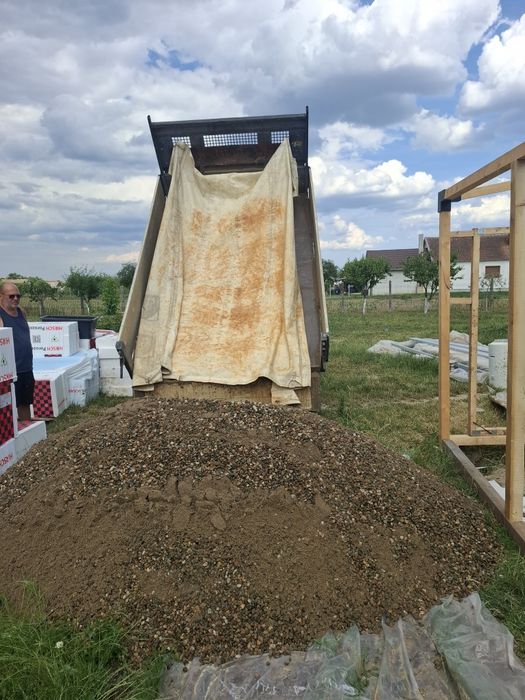Pamant negru gradina piatra gri decorativa ornamentala hamuca nisip pietris agregate balastiera moloz balast refuz ciur compost piatra concasata