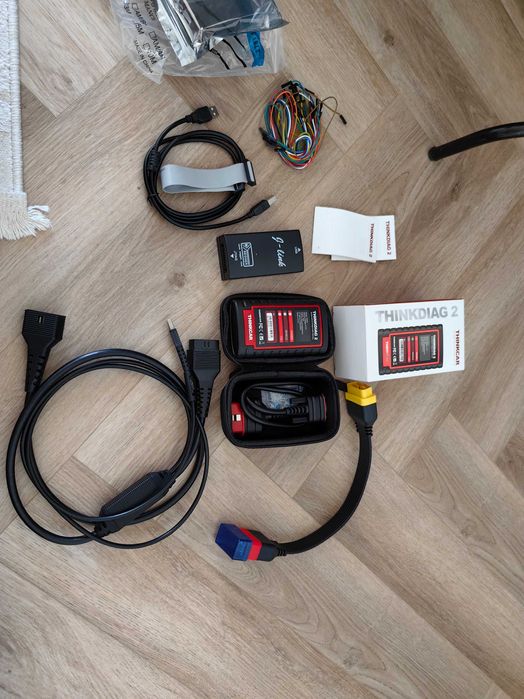 Thinkdiag 2 с Doip переходником. Программатор J link v9 v11