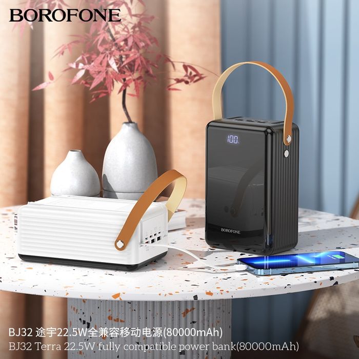 Borofone BJ32 Terra Power Bank 80000mAh Micro-USB18W PD20W + 22.5W