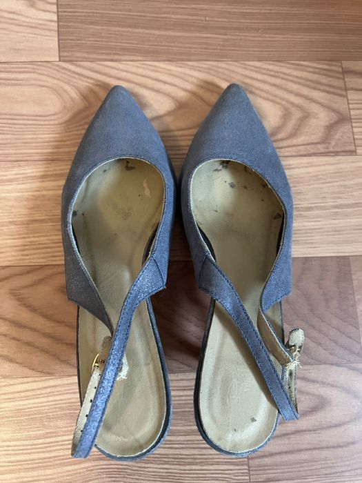 Голубые босоножки от Respect