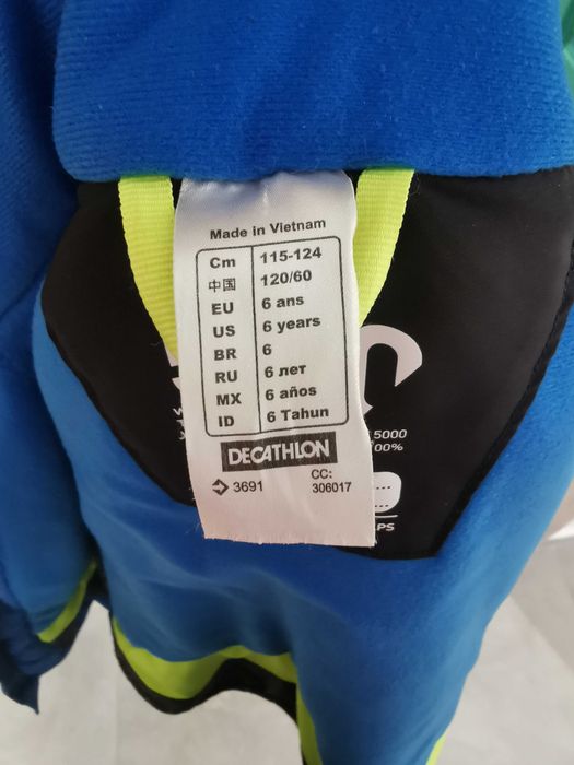 Geaca ski iarna baieti copii wedze 500 Decathlon marime 115-124 cm
