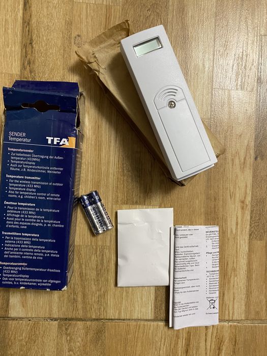 Senzor cu afișaj de temperatură TFA,Profesional.Nou