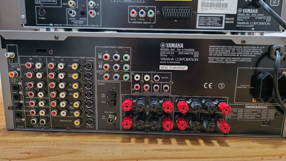 Ресивер и DVD player Yamaha