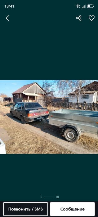 Ваз 2115 с прицепом