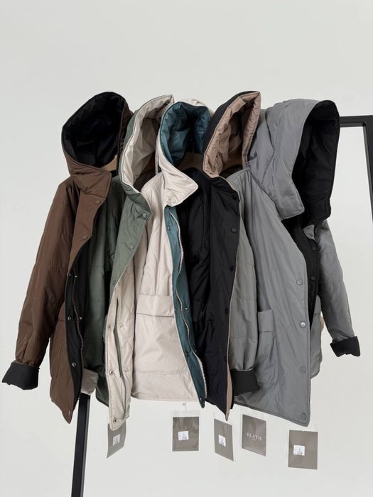 Куртка весна серая, двусторонняя