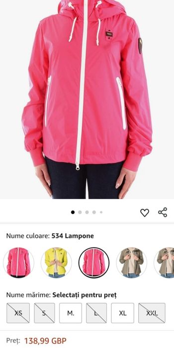 Jacheta dama vânt ploaie Blauer USA  S