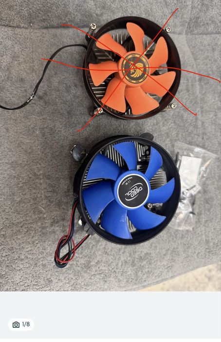 Кулер deepCool на процессор 4 pin 4 пин как новый