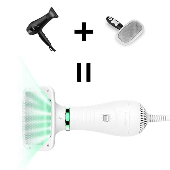 2в1 сешоар-четка за кучета/котки– сушене и разресване едновременно