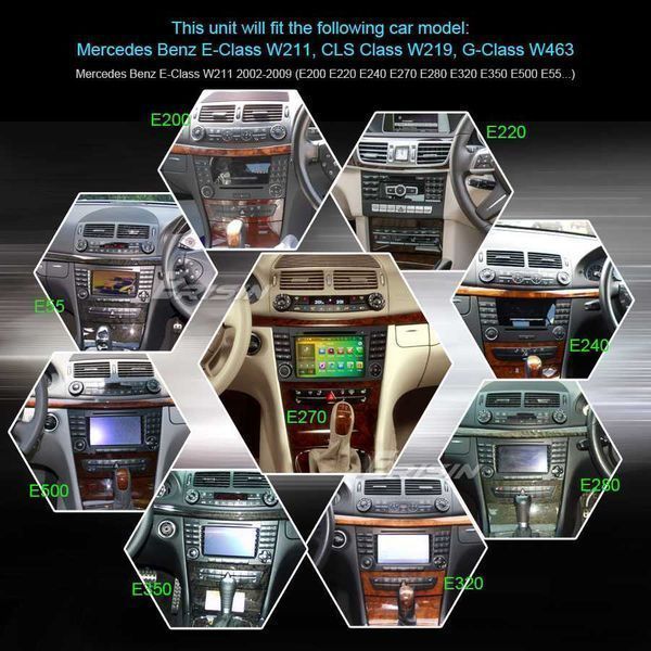 MERCEDES W211 W219 W463 Навигация 9" Андроид Мултимедия, 8821