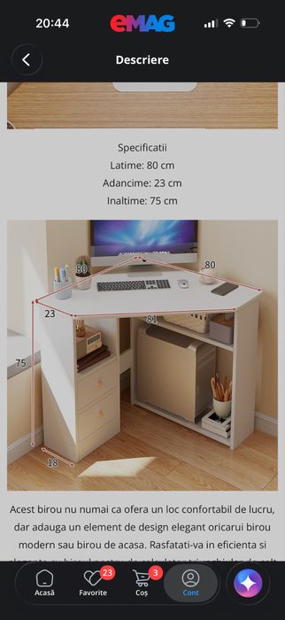 Birou copii in stare foarte buna,neutilizat