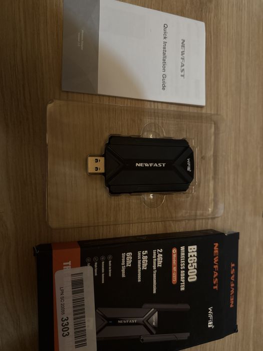 Adaptor Wireless Newfast Wifi 7 BE6500 TriBand NF-U373 6/5.8/2.4 Ghz