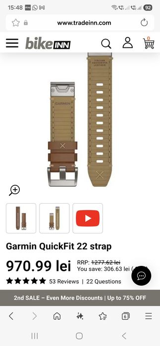 Curea Garmin Marq Originala Noua