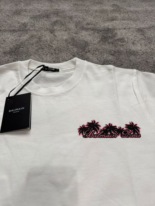 Tricou Balmain Paris Club alb