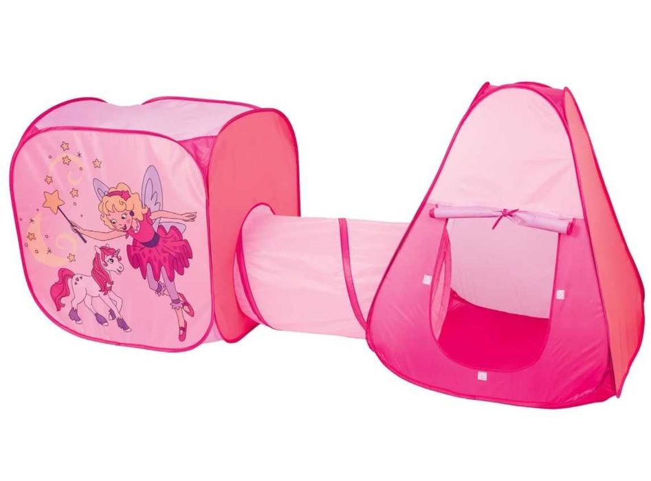 Палатка за игра с тунел 3в1, 280х80х100см детски палатки къщичка