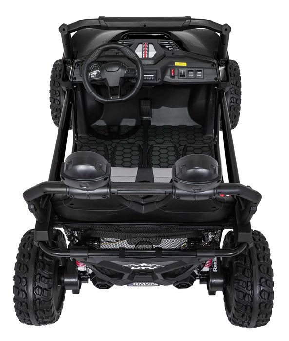 UTV electric pt copii cu 2 locuri Buggy 4x4 24V 350W (3558) Negru