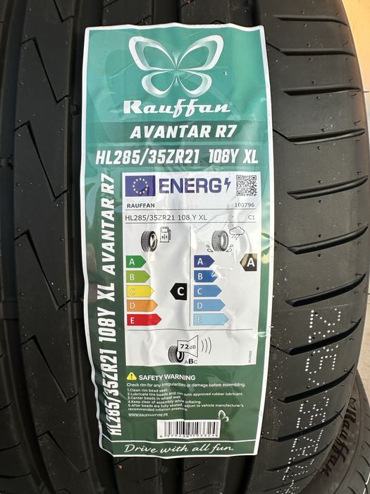 Нови летни гуми RAUFFAN AVANTAR R7 285/35R21 108Y XL БОРД 2853521