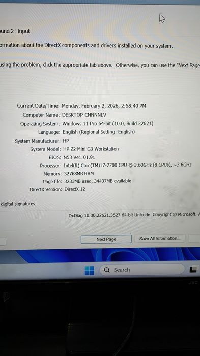HP Z2 Workstation g3 Mini,Cpu i7,RAM 32gb,SSD+HDD 2 Tera,Nvidia Quadro