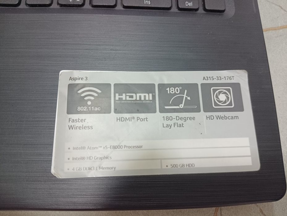 Noutbuk Acer holati zoʻr