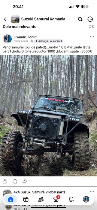 Vand suzuki samurai(pui de patrol)