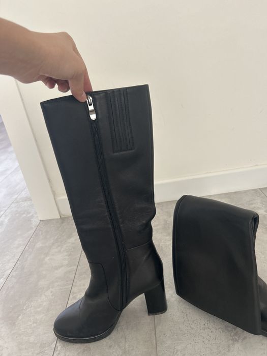 Сапоги с удобным каблуком