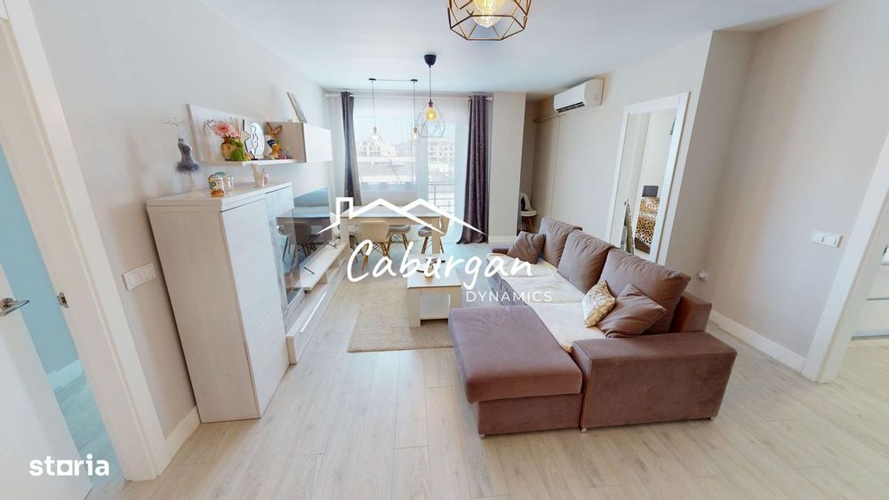 Apartament cu 3 camere, 77 mp utili+2 balcoane, etaj 3/4, Turnisor