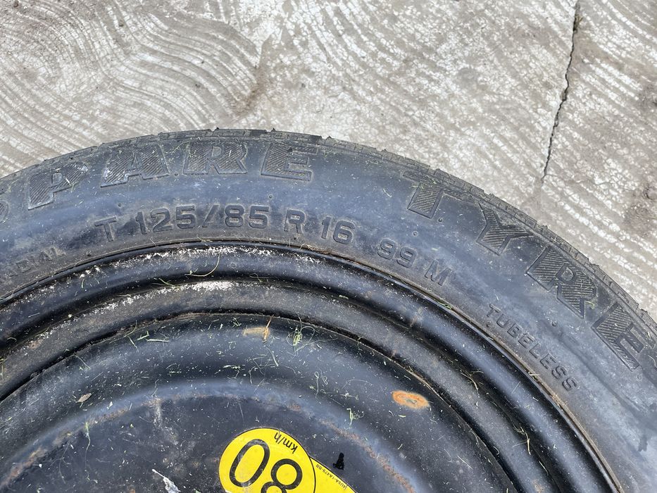 Roată rezervă, neuzată