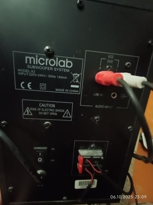 Microlab X2. Стерео колонки с сабвуфером для ПК.