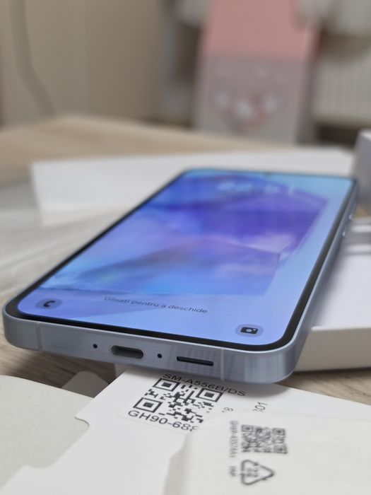 Samsung Galaxy A55 - 8GB/128GB - Awesome Iceblue - Husă+Folie