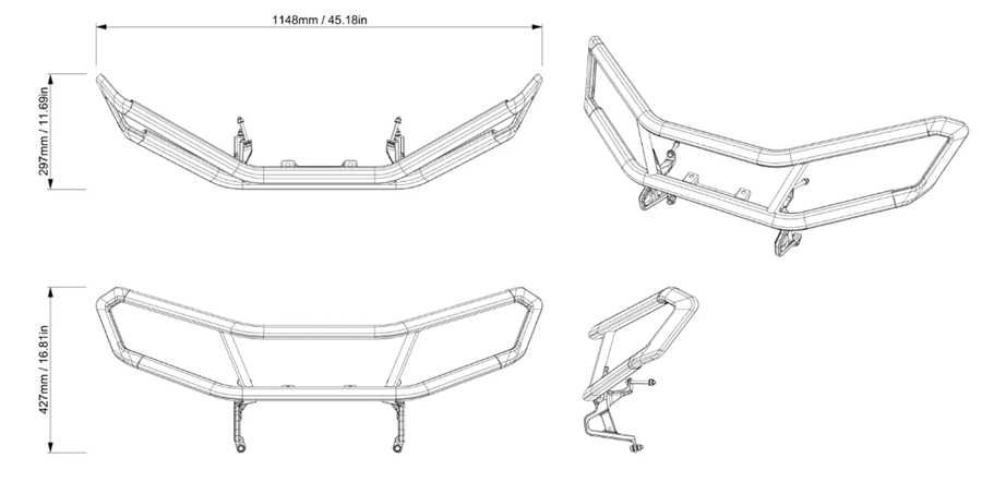 Promotie bullbar fata heavy duty Can-Am Outlander G3 original