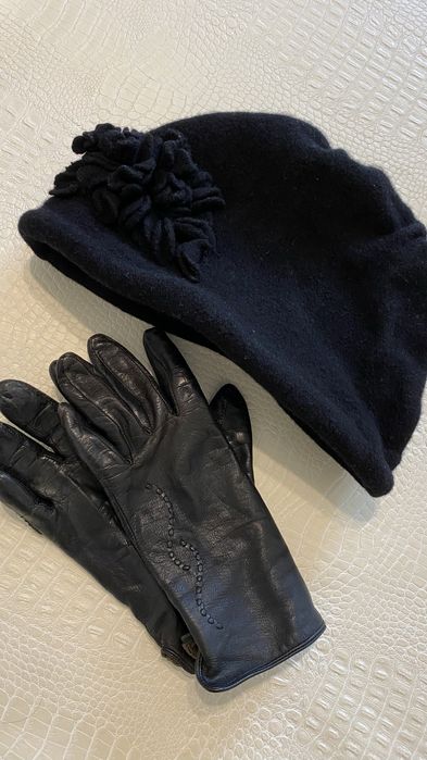 Шапка шерстяная и перчатки