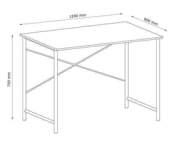 Бюро VANDSBORG 120x60 см – ново