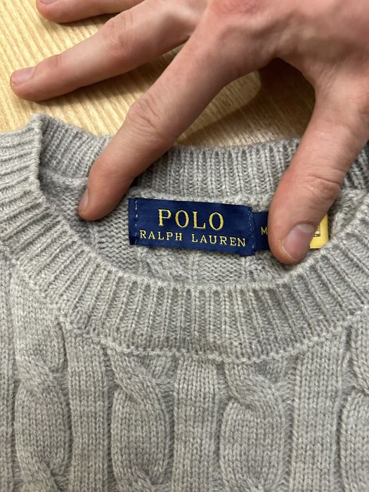 Pulover Polo Ralph Lauren – cable knit (gri)