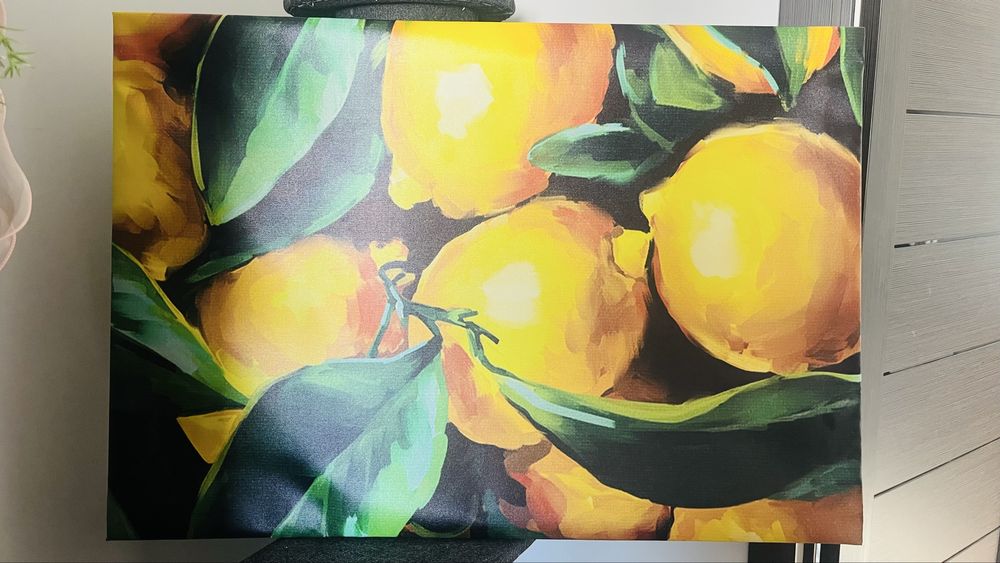 Картина лимоны стильная