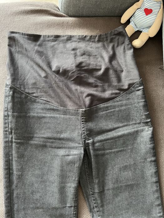 Lot pantaloni gravide H&M mărimea 34 crem ceilalti negrii/gri tot 34