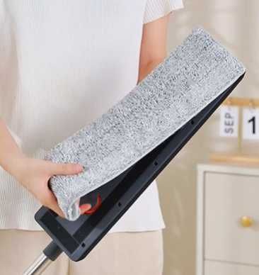 Комплект Нов, за почистване на дома,с моп и кофа-сухо и мокро,тънък