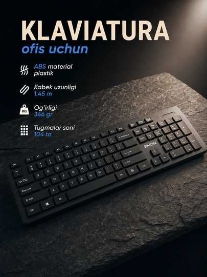 Sifatli "OPTOM" narxda klaviatura va sichqoncha + GILAMCHA sovg'a